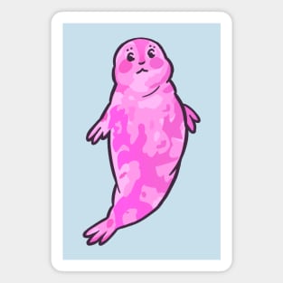 Pink Weddell Seal Magnet